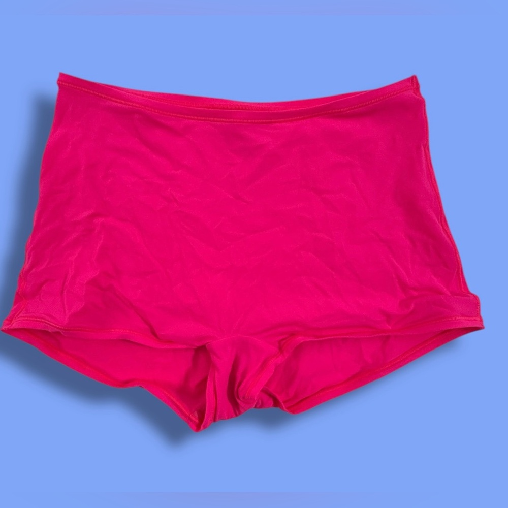 Skims Fits Everybody Boyshort Vibrant Hot Pink Size Small Stretchy
